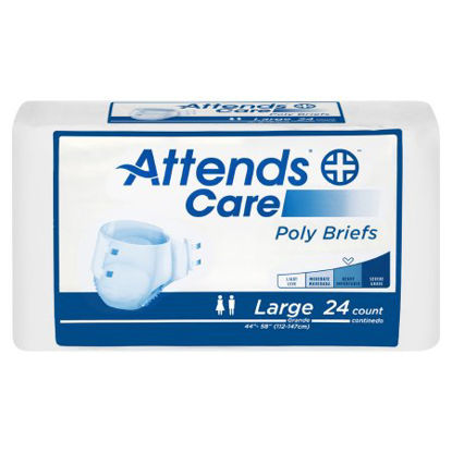 Picture of Unisex Adult Incontinence Brief Attends® Care Large Disposable Moderate AbsorbencyBR30