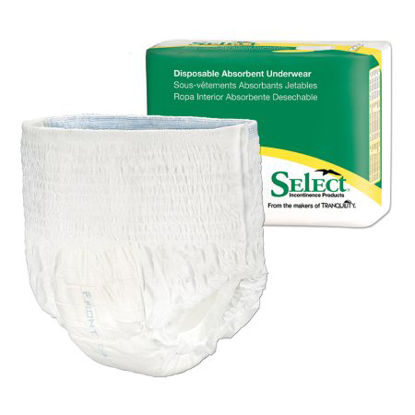 Picture of Unisex Adult Absorbent Underwear Select® Pull On with Tear Away Seams 2X-Large Disposable Heavy Absorbency2608