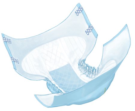 Picture of Unisex Adult Incontinence Brief Wings™ Plus Large Disposable Heavy Absorbency60034