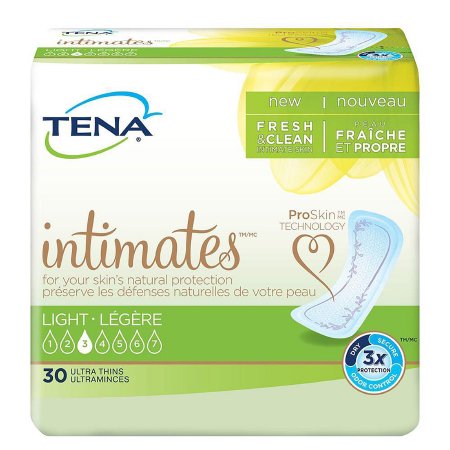 Picture of Bladder Control Pad TENA® Intimates™ Ultra Thin Light Pads Regular 9 Inch Length Light Absorbency Dry-Fast Core™ One Size Fits Most Adult Female Disposable54358