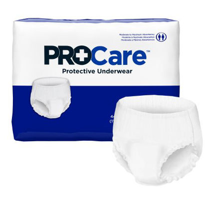 Picture of Unisex Adult Absorbent Underwear ProCare™ Pull On with Tear Away Seams Large Disposable Moderate AbsorbencyCRU-513