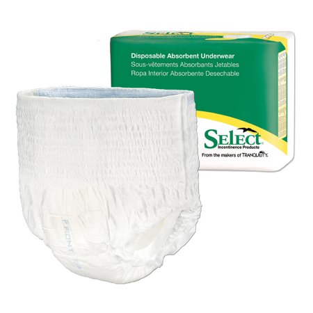 Picture of Unisex Adult Absorbent Underwear Select® Pull On with Tear Away Seams Large Disposable Heavy Absorbency2606