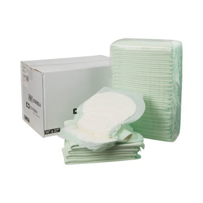 Picture of Incontinence Liner Wings™ 14 X 27 Inch Moderate Absorbency Polymer Core One Size Fits Most Adult Unisex Disposable6598B24-