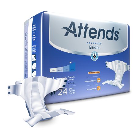 Picture of Unisex Adult Incontinence Brief Attends® Advanced Large Disposable Heavy AbsorbencyDDC30