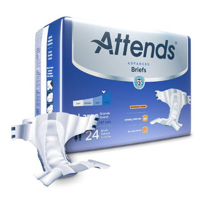 Picture of Unisex Adult Incontinence Brief Attends® Advanced Large Disposable Heavy AbsorbencyDDC30