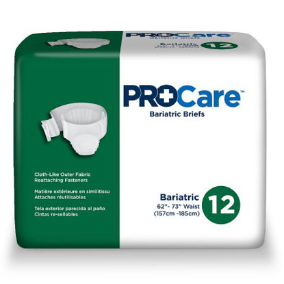 Picture of Unisex Adult Incontinence Brief ProCare™ 2X-Large Disposable Heavy AbsorbencyCRB-017