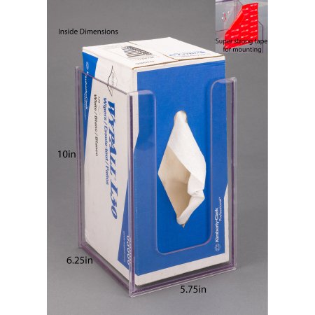 Picture of Wipe Holder Clear PETG Manual Wypall L30 Wipes VHB Tape MountWYPL30-T