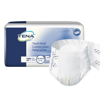 Picture of Unisex Youth Incontinence Brief TENA® ProSkin™ Flex Super X-Small Disposable Moderate Absorbency61199