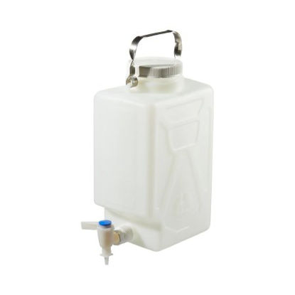 Picture of Carboy with Spigot Nalgene™ Fluorinated / Rectangular HDPE / Polypropylene 9 LiterDS2327-0020