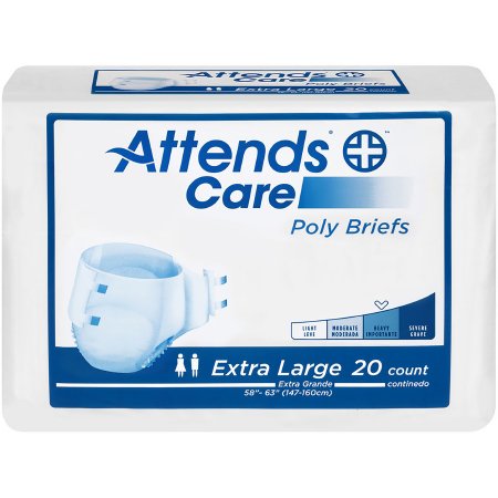 Picture of Unisex Adult Incontinence Brief Attends® Care X-Large Disposable Moderate AbsorbencyBRHC40