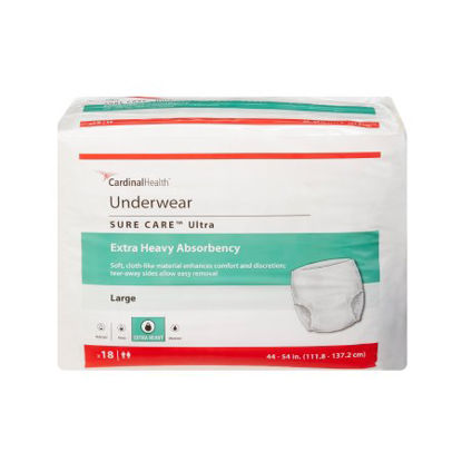 Picture of Unisex Adult Absorbent Underwear Sure Care™ Ultra Pull On with Tear Away Seams Large Disposable Heavy Absorbency1445