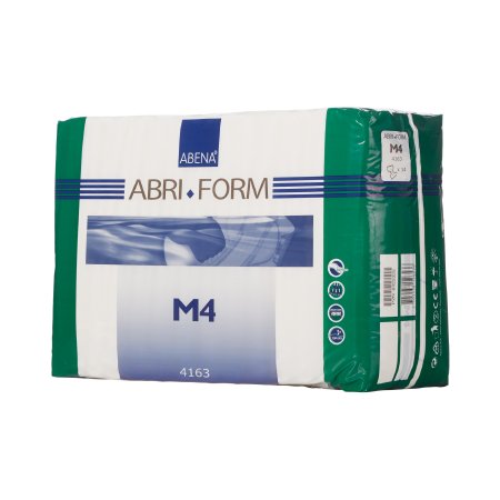 Picture of Unisex Adult Incontinence Brief Abri-Form™ Comfort M4 Medium Disposable Heavy Absorbency4163