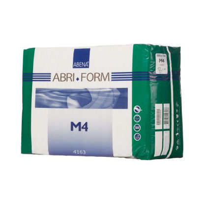 Picture of Unisex Adult Incontinence Brief Abri-Form™ Comfort M4 Medium Disposable Heavy Absorbency4163