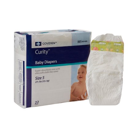 Picture of Unisex Baby Diaper Curity™ Size 5 Disposable Heavy Absorbency80048A