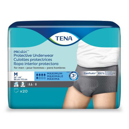 Picture of Male Adult Absorbent Underwear TENA ProSkin™ Pull On with Tear Away Seams Medium Disposable Moderate Absorbency73520