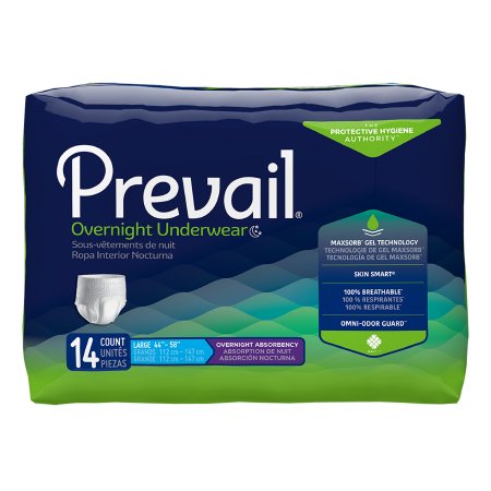 Picture of Unisex Adult Absorbent Underwear Prevail® Overnight Pull On with Tear Away Seams Disposable Heavy AbsorbencyPVX-513