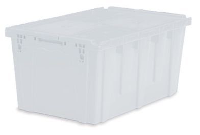 Picture of Tote with Lid Clear HDPE 12.6 X 17 X 26.9 Inch0926-SC