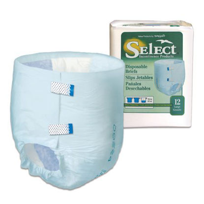 Picture of Unisex Adult Incontinence Brief Select® Large Disposable Heavy Absorbency2634
