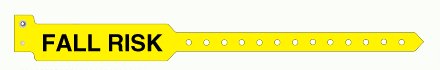Picture of Identification Wristband Sentry® Superband® Alert Bands® Alert Band Permanent Snap Fall Risk5055-14-PDM