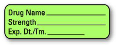 Picture of Pre-Printed Label Fluorescent PaperULAL100