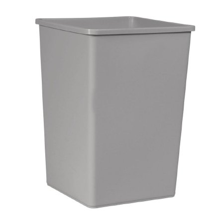 Picture of Trash Can Rubbermaid® Untouchable® 35 gal. Square Gray LLDPE Open TopFG395800GRAY