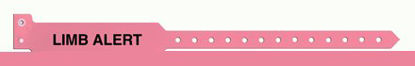Picture of Identification Wristband Sentry® Superband® Alert Band Permanent Snap Limb Alert5055-12-PDM