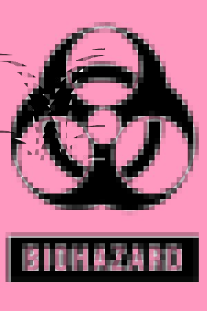 Picture of Pre-Printed Label Timemed Warning Label Fluorescent Red Paper Biohazard / Symbol Black Biohazard 2 X 3 InchBH-405