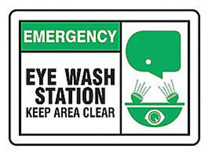 Picture of Magnetic Sign First Aid Sign Accuform® Emergency Eye Wash Station9RD90