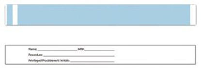 Picture of Identification Wristband with Shield Short Stay® Write On Band Adhesive Closure Without Legend3005-11-PDR