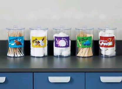 Picture of Sundry Jar Clinton Kids™ 4-3/8 X 6-1/2 Inch Plastic Clear 4-3/8 X 6-1/2 InchT-77
