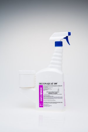 Picture of DECON-QUAT® 100 Surface Disinfectant Cleaner Quaternary Based Liquid 16 oz. Bottle Organic Scent SterileDQ100-06-16Z-01