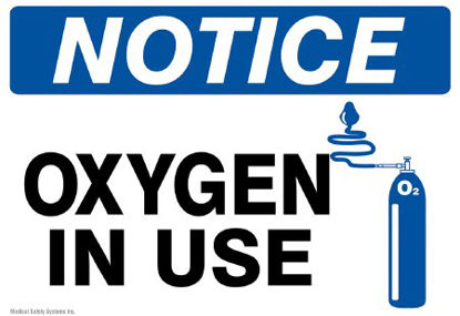 Picture of Door Sign Caution Oxygen In Use815-99577824