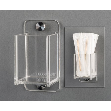 Picture of Swab Holder DECO Clear Acrylic Manual 1 Pocket Wall MountDECOSWAB1-W
