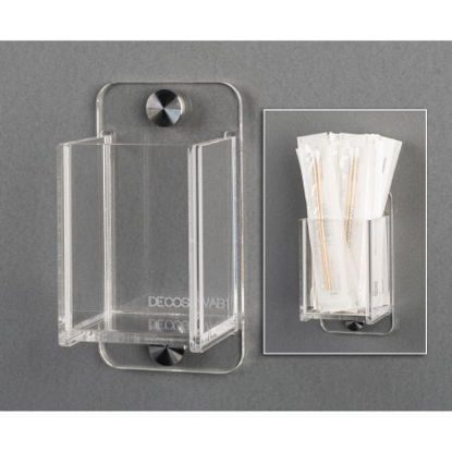 Picture of Swab Holder DECO Clear Acrylic Manual 1 Pocket Wall MountDECOSWAB1-W