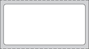 Picture of Blank Label Thermal Label White Paper 1 X 2 InchTHERMD16