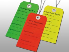 Picture of Equipment Tag For DME/HME Equipment Provider Lemon 2-31/100- X 4-3/4 Inch 2-31/100- X 4-3/4 Inch Card Stock 500 per CaseTREL