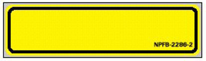 Picture of Blank Label Barkley® Multipurpose Label Black, Yellow 1-3/8 X 5-3/8 InchNPFB-2286-2