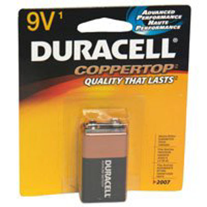 Picture of Alkaline Battery Duracell® Coppertop® 9V Cell 9V Disposable 1 Pack04133311601