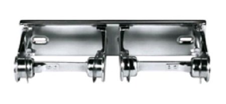 Picture of Toilet Tissue Dispenser Georgia-Pacific Chrome Metal Steel Manual 2 Rolls Wall Mount57120/01