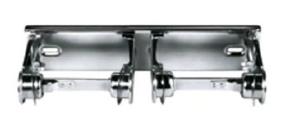 Picture of Toilet Tissue Dispenser Georgia-Pacific Chrome Metal Steel Manual 2 Rolls Wall Mount57120/01