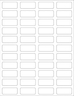 Picture of Blank Label UAL™ Printer Label White Thermal Piggiyback 1 X 2-1/16 InchULPCS16-W