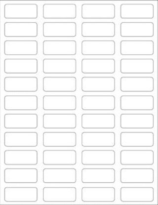 Picture of Blank Label UAL™ Printer Label White Thermal Piggiyback 1 X 2-1/16 InchULPCS16-W