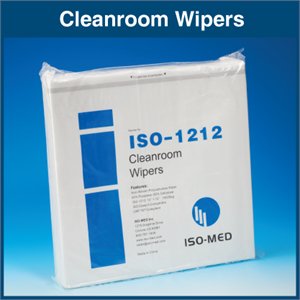 Picture of Cleanroom Wipe Iso-Med ISO Class 5 White NonSterile Cellulose / Polyester 12 X 12 Inch DisposableISO-1212
