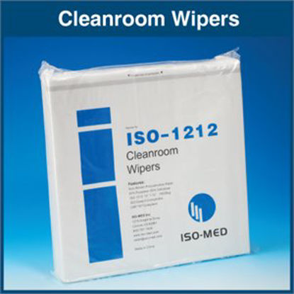 Picture of Cleanroom Wipe Iso-Med ISO Class 5 White NonSterile Cellulose / Polyester 12 X 12 Inch DisposableISO-1212