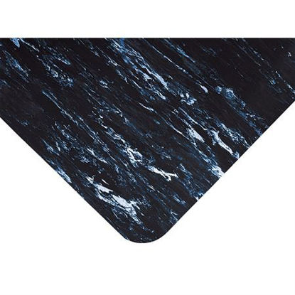 Picture of Anti-Fatigue Floor Mat Sof-Tyle™ Marble Mat Ultra 3 X 12 Foot Marbled Black14234-BK