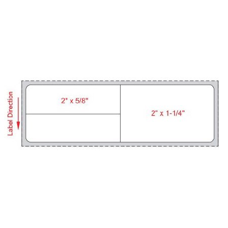 Picture of Blank Label Meditech® Thermal Label White Paper 1-1/4 X 4 InchLDWHP155