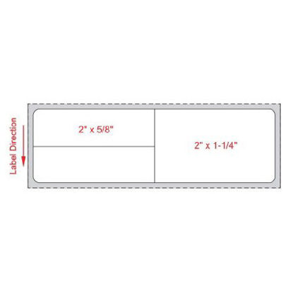Picture of Blank Label Meditech® Thermal Label White Paper 1-1/4 X 4 InchLDWHP155