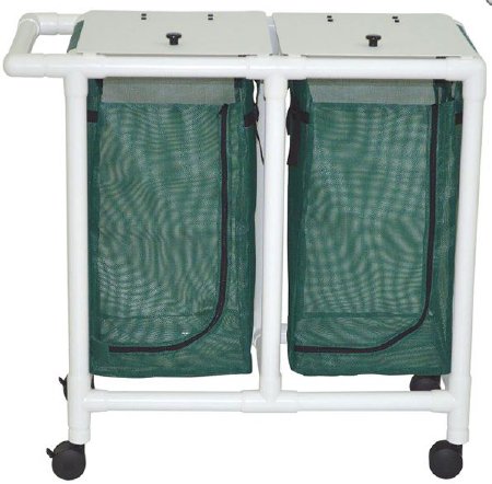Picture of Double Hamper with Bags 200 Series 4 Casters 14.46 gal.214-D