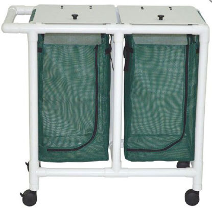Picture of Double Hamper with Bags 200 Series 4 Casters 14.46 gal.214-D
