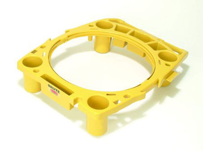 Picture of Rim Caddy Rubbermaid® Brute® Yellow, 6-3/4 X 25-1/2 X 32-1/2 InchFG9W8700YEL